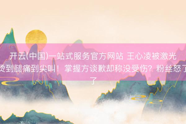开云(中国)一站式服务官方网站 王心凌被激光烫到腿痛到尖叫！掌握方谈歉却称没受伤？粉丝怒了